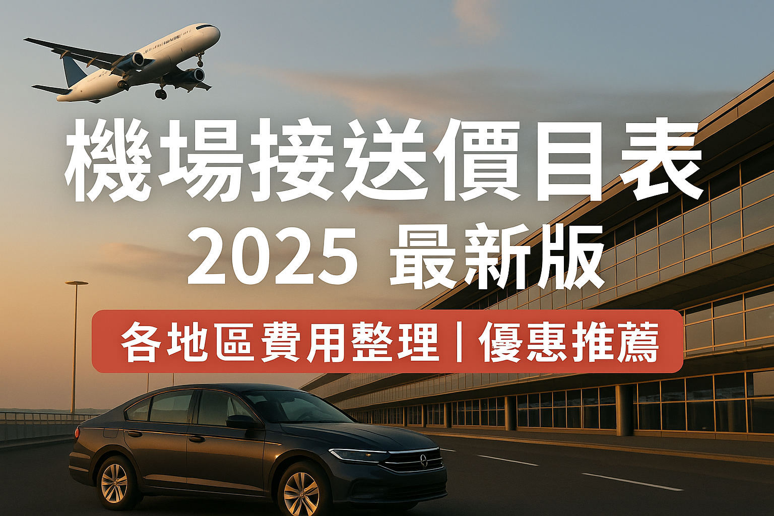 機場接送價目表2025最新版｜各地區費用整理＋優惠推薦